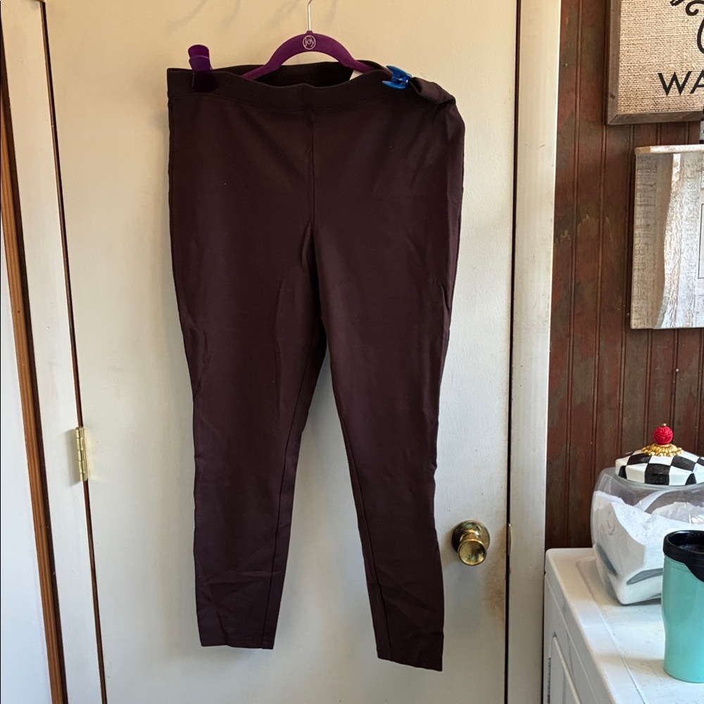 Women with Control Brown Stretch Leggings